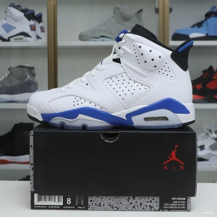 JORDAN RETRO 6 SPORT BLUE AIR 0813
